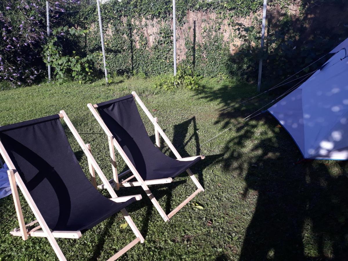 Camping Under The Walnut In Your Own Tent On A Shared Lot And Shared Bathroom Liubliana Exterior foto